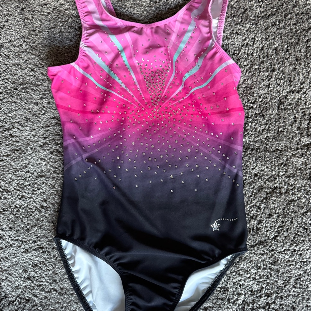Pink and Black Kids Dance Costume